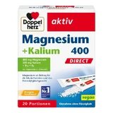 Double Heart Active Magnesium + Potassium 400 Direct 20 St