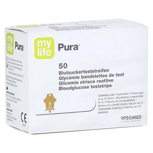Mylife Pura tiras reactivas de glucosa en sangre 50 unidades