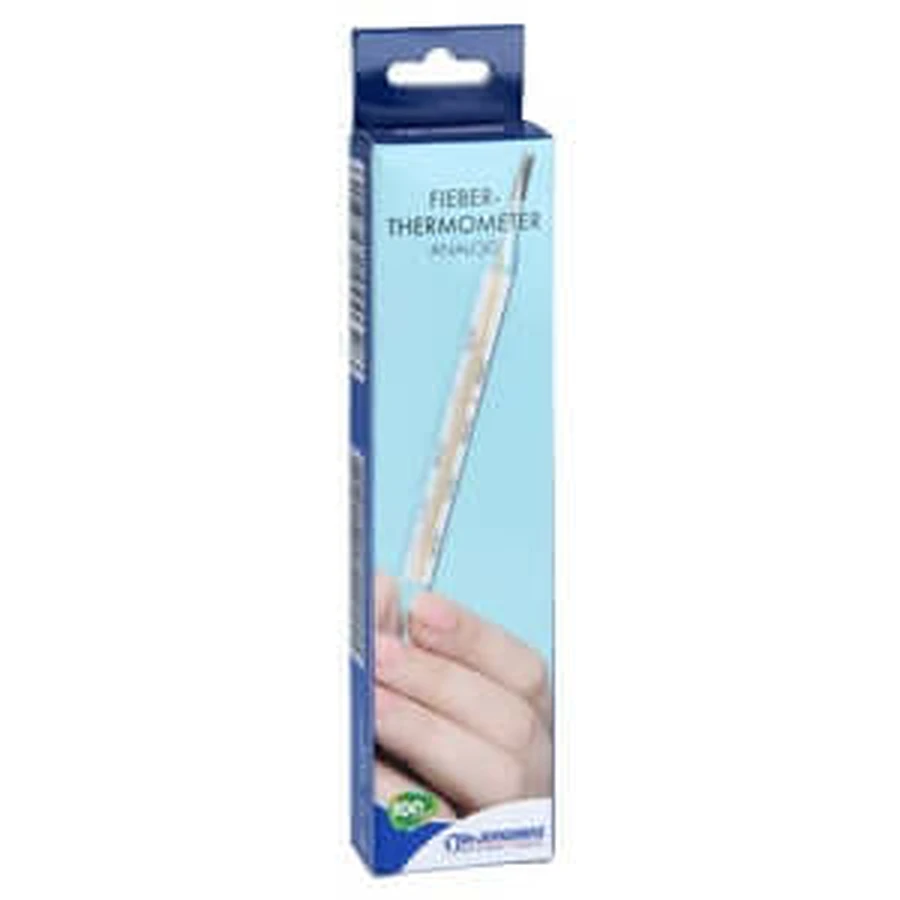 Analoge klinische thermometer met glazen behuizing 1 stuk