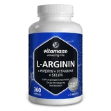 Vitamaze L-arginine 750 mg + piperine + vitaminen 360 St