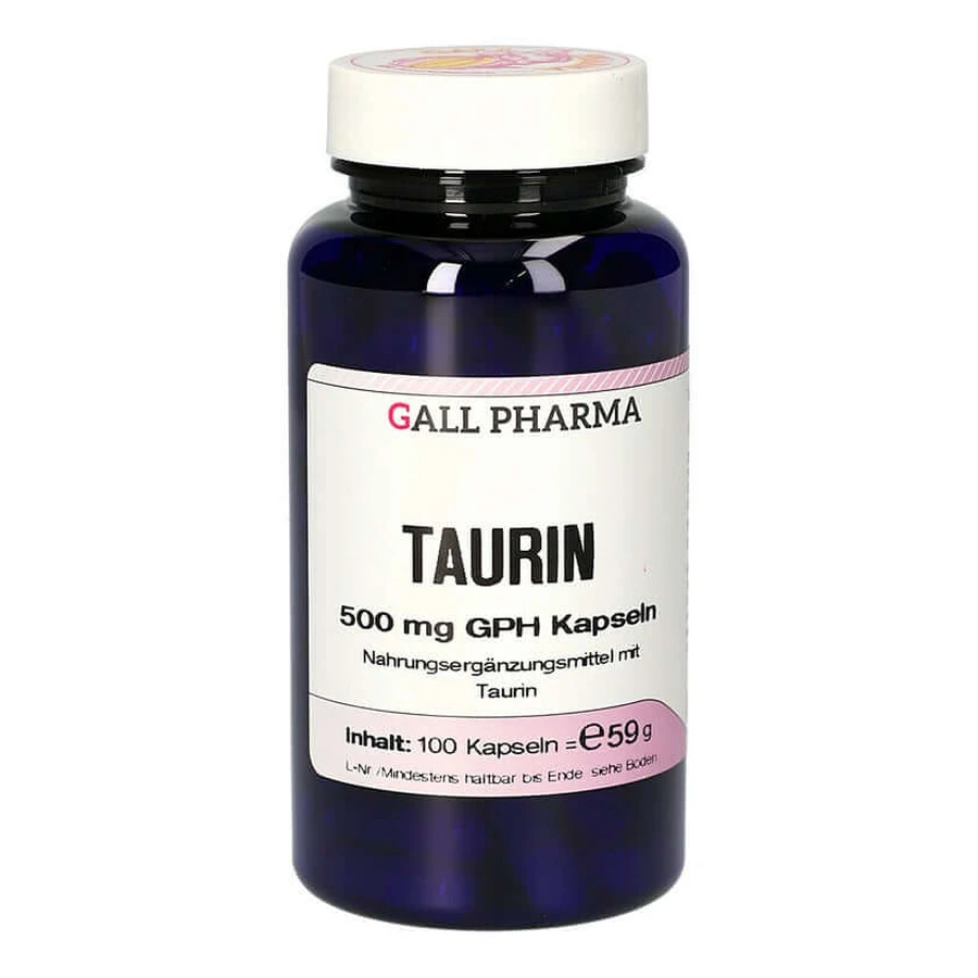 L-taurina 500 mg cápsulas 100 unid.