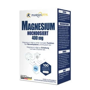 Magnesium 400 mg hochdosiert Kapseln 100 St