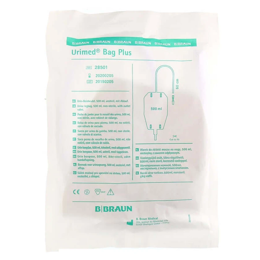 URIN bolsa pierna 500 ml Antirreflujovent.60 1 ud.