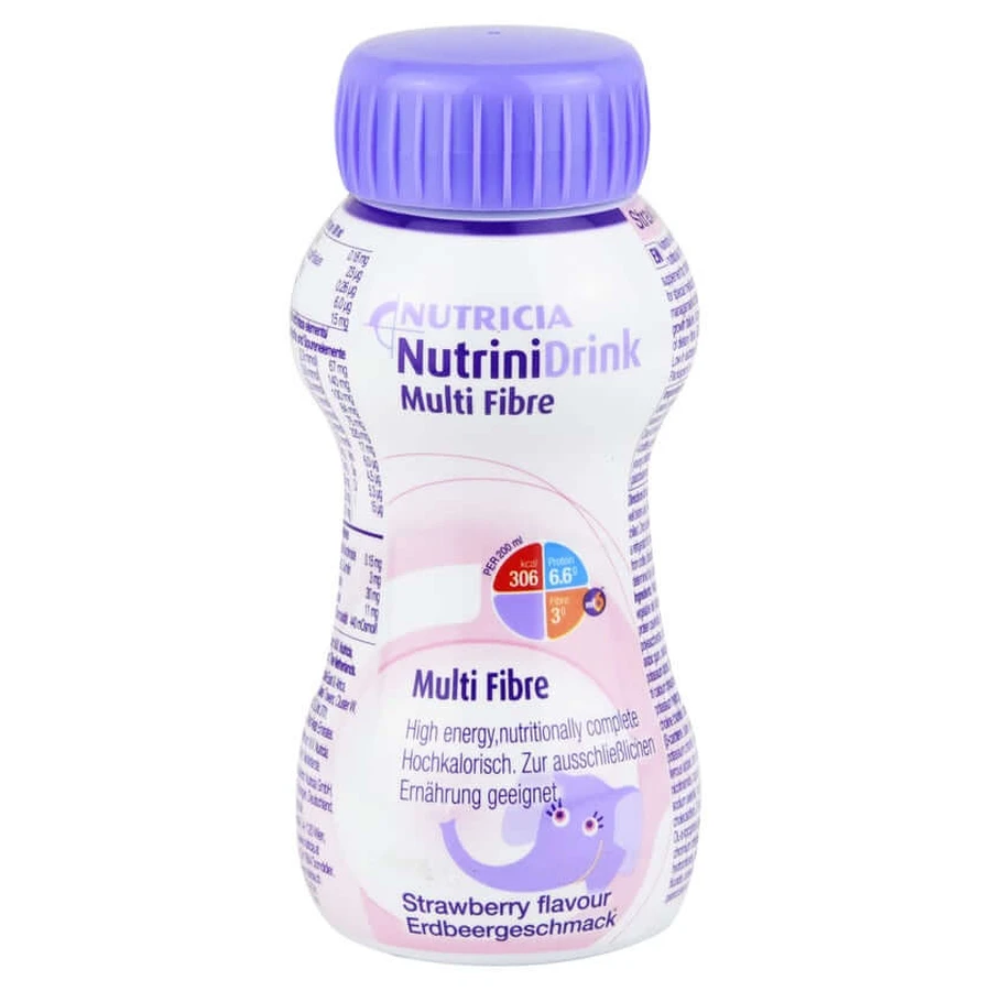 Nutrini Drink Multifibre Erdbeergeschmac 32X200 ml