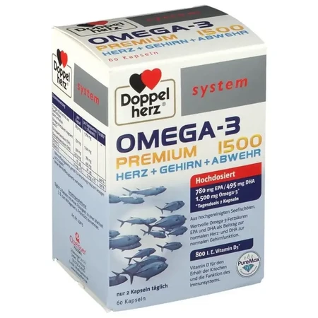Omega 3 Premium 1500, 60 Kapseln, Doppelherz