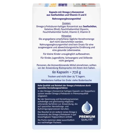 Omega 3 Premium 1500, 60 Kapseln, Doppelherz