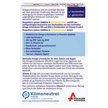 Omega 3 Premium 1500, 60 Kapseln, Doppelherz