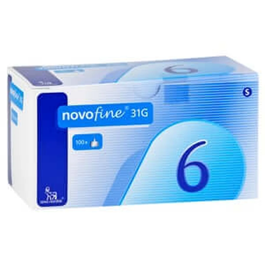 Novofine needles 0.25x6 mm 100 pcs