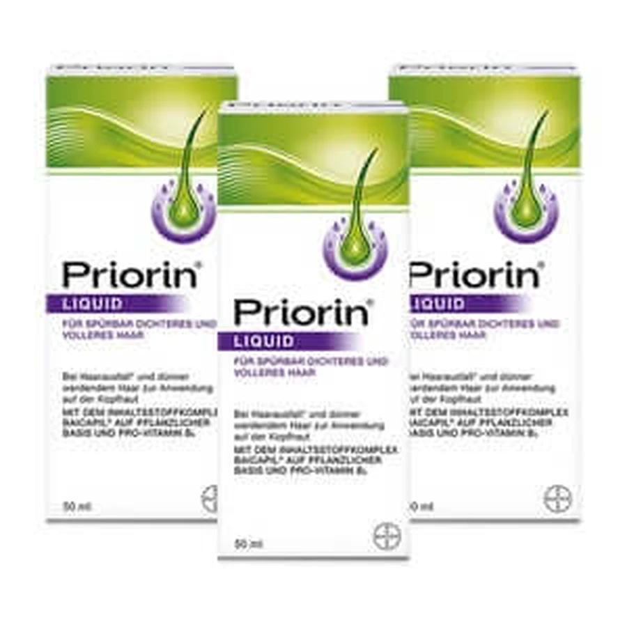 Priorin Liquid economy set 3X50 ml