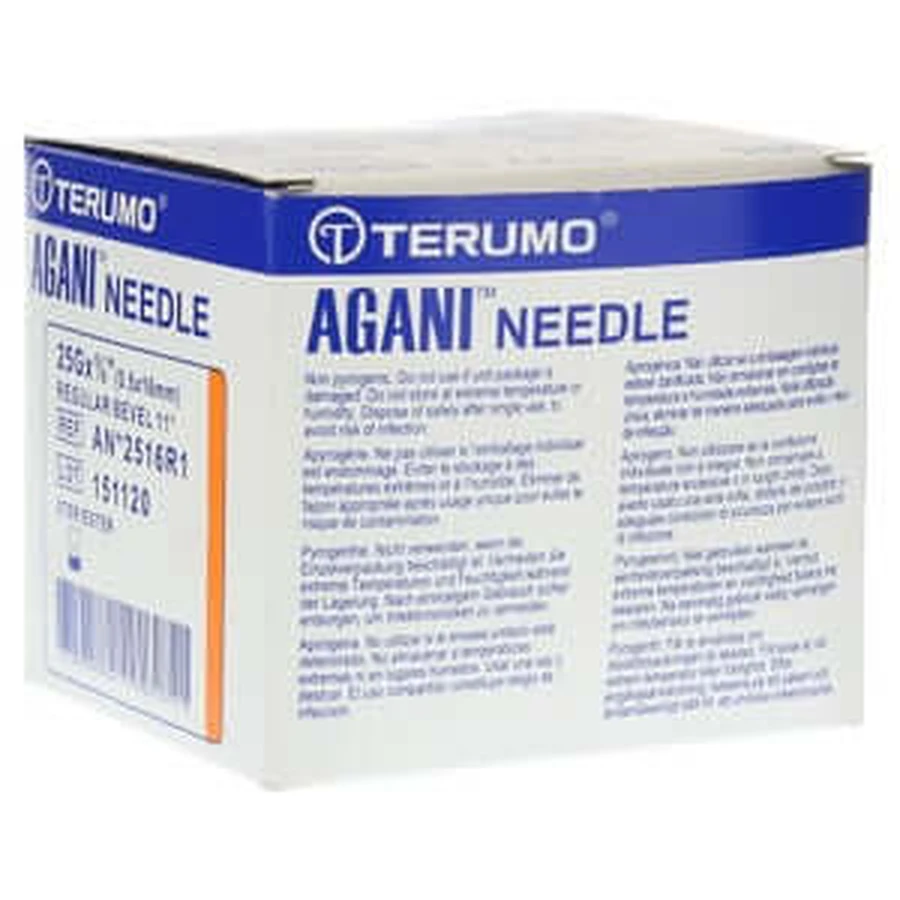 Agani cannula 25 G 16 mm orange 100 pcs