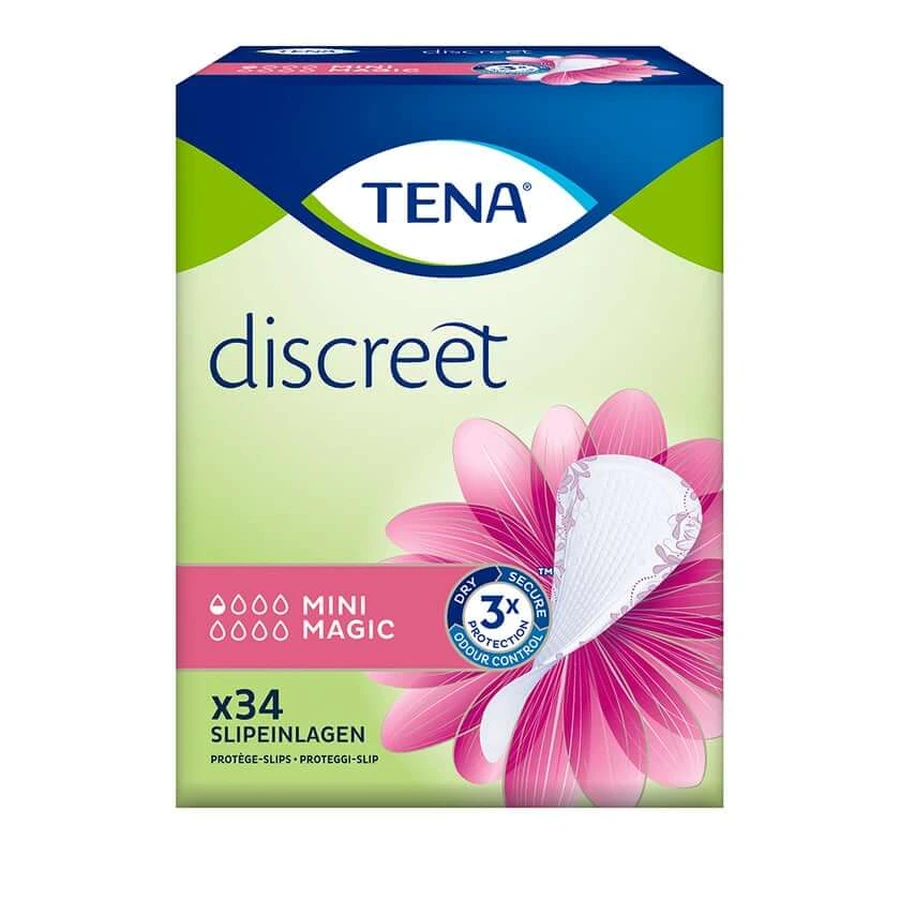 TENA Discreet Mini Magic incontinence panty liners 6X34 pcs.