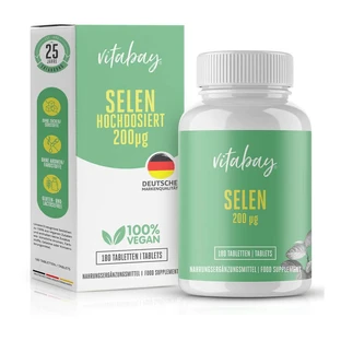 Selenium 200 µg Hoge Dosis+vegan Tabletten 180 St