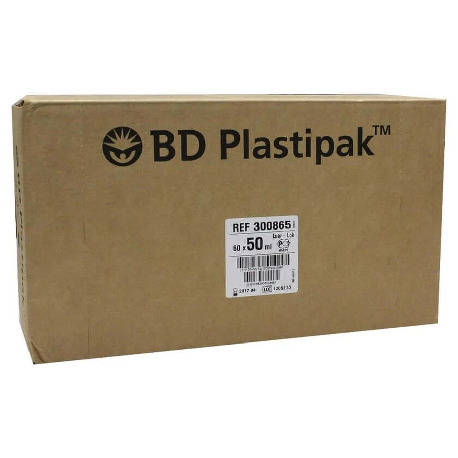 BD Plastipak Spr.50 ml Luer Lok centr. 60X50 ml