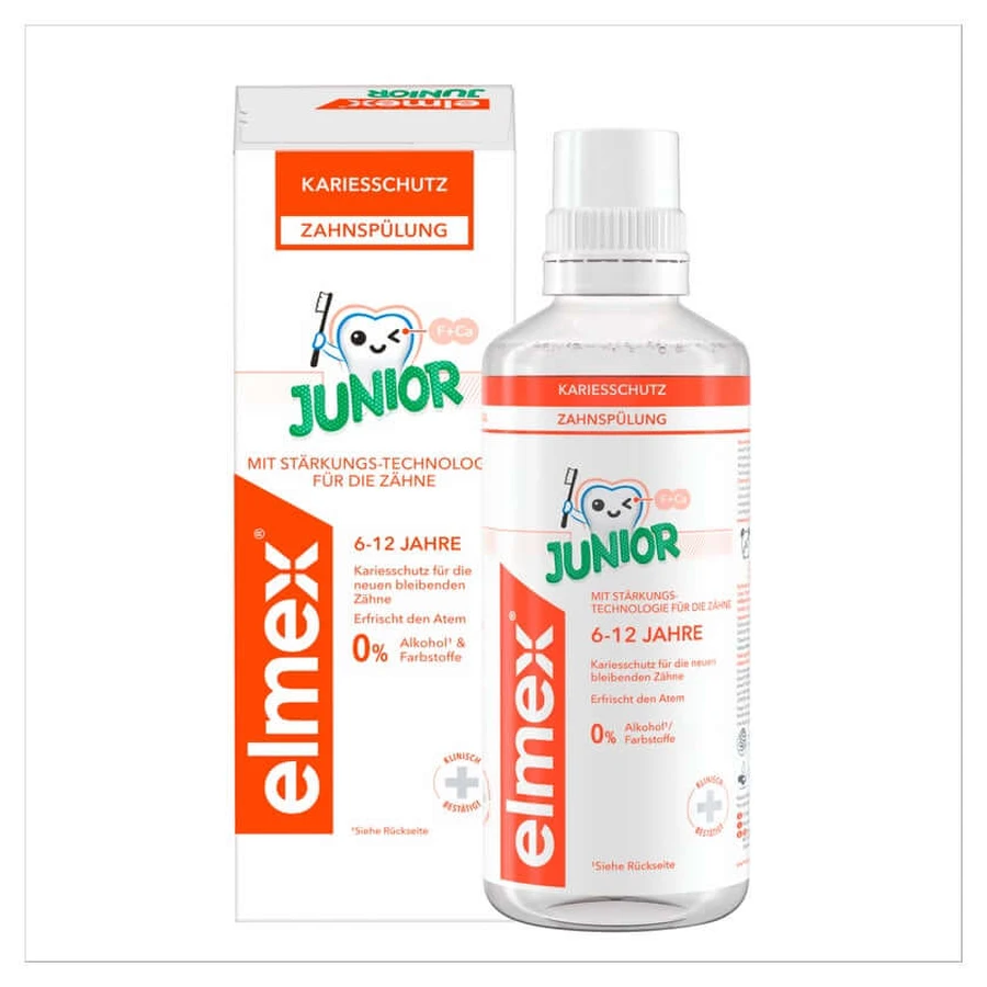 elmex colutorio protección caries junior 6-12 años 400 ml