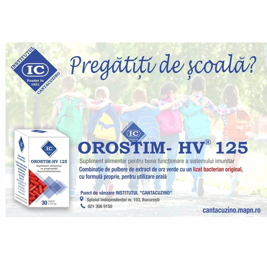 OROSTIM-HV 125, 30 capsules, Instituut Cantacuzino