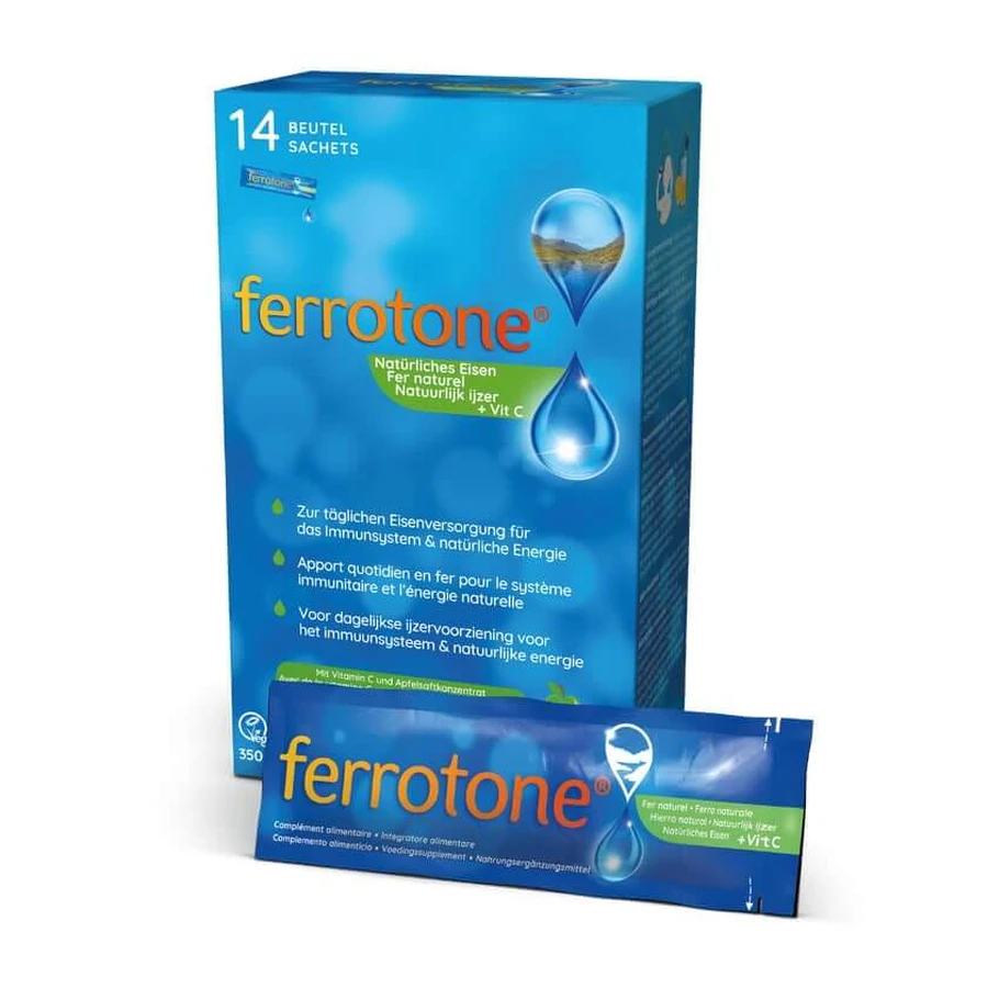 Ferrotone Eisen mit Apfelkonzentrat und Vitamin C 14X25 ml