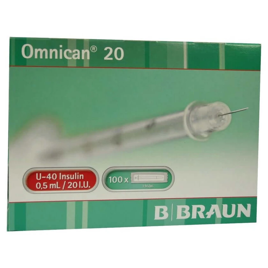 Omnican Insulinspr.0,5 ml U40 c.Kan.0,30 100X1 ud.