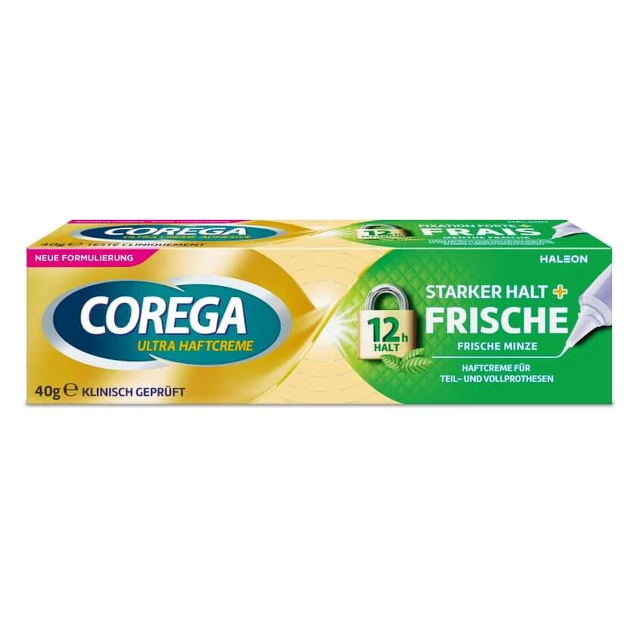 Corega Ultra crème adhésive strong hold+fresh 40 g