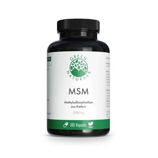 Green Naturals Msm 2100 Mg Vegan High Dose Caps. 180 Capsules