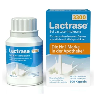 Lactrase 3.300 FCC Laktase Kapseln 300 St