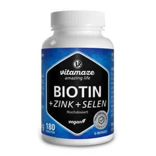 Biotin 10 Mg Hochdosiert+zink+selen Tabletten 180 St