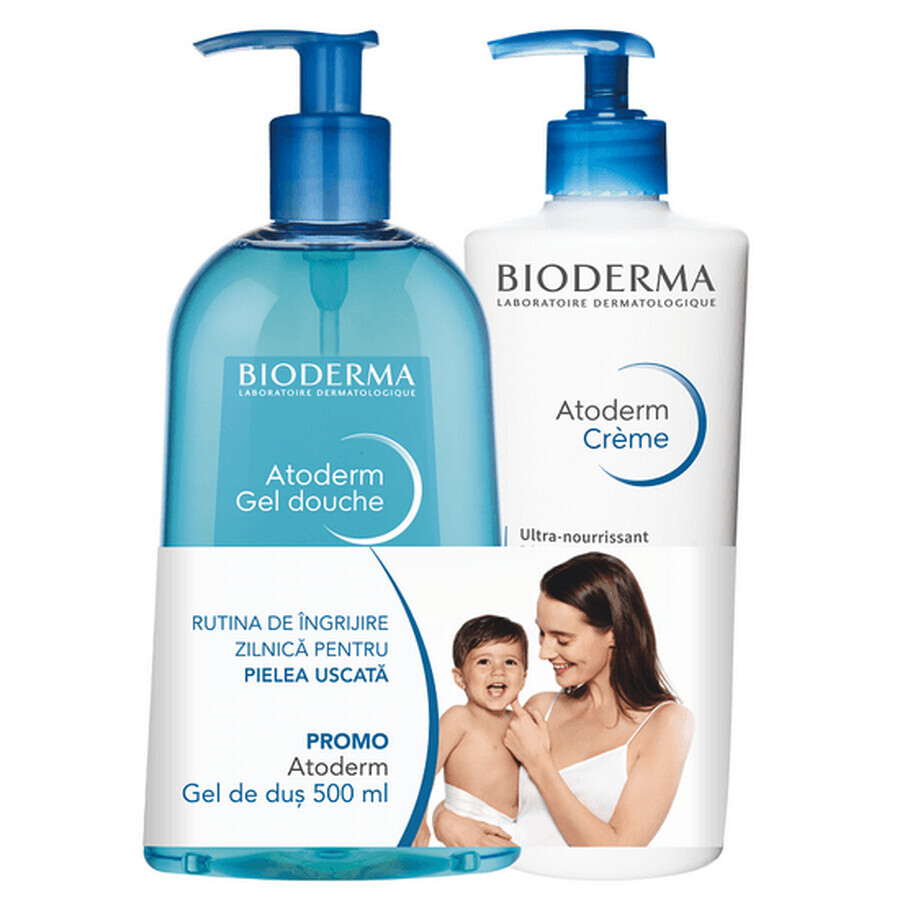 Comprar Bioderma Atoderm Crema Perfumada 500 ml + Atoderm Gel de Ducha 500 ml Bioderma Atoderm Crema Perfumada 500 ml + Atoderm Gel de Ducha 500 ml