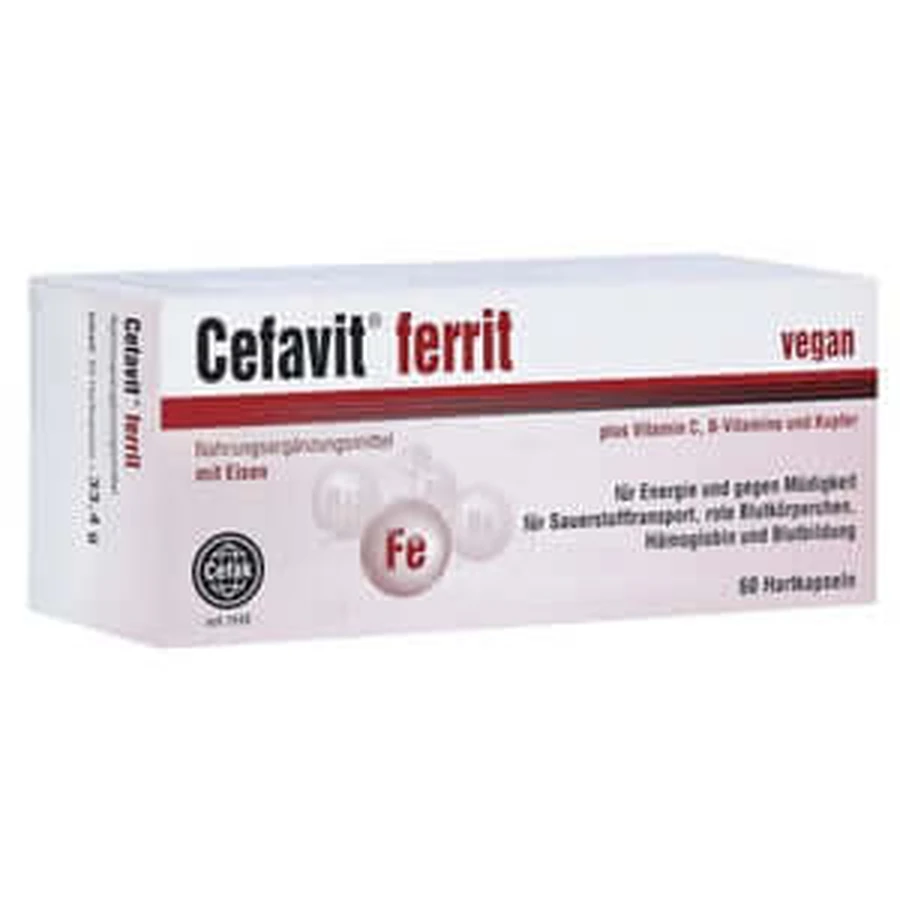 Cefavit Ferriet Hard Capsules 60 Capsules