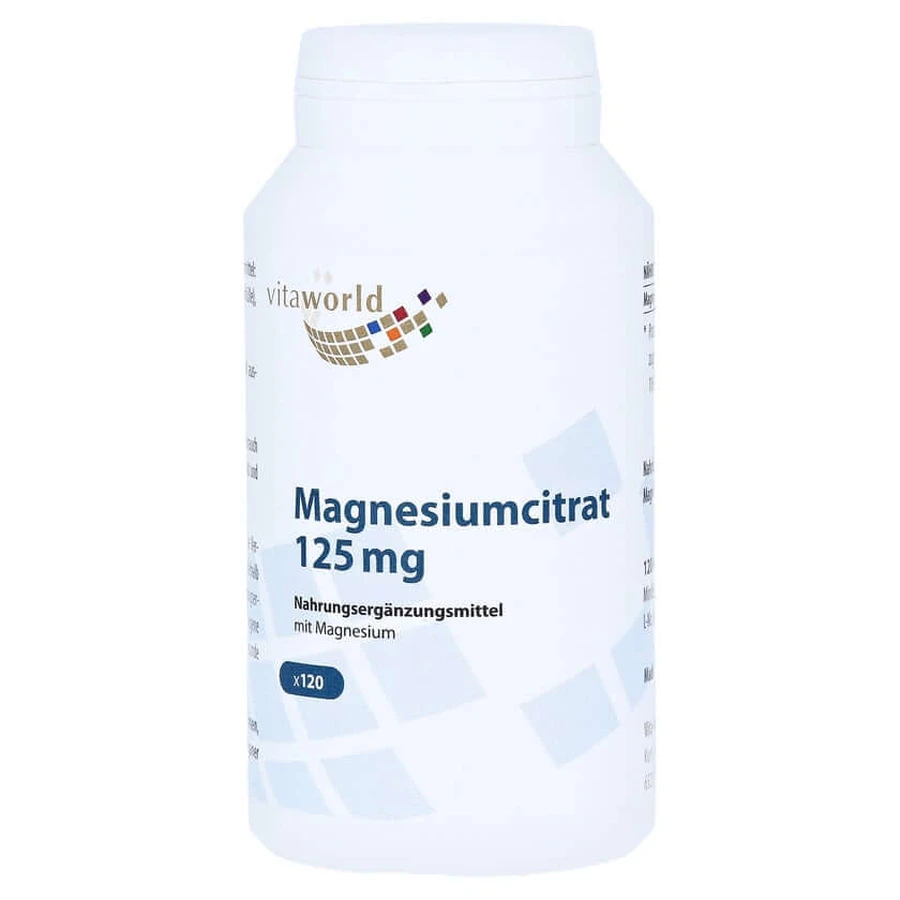Magnesiumcitraat 125 mg capsules 120 Capsules