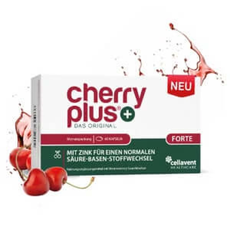 Cherry Plus Forte 43mg polyfenolen 6mg zink softgel 60 stuks.
