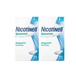 Nicotinell kauwgom 2 mg Spear Mint 2X96 stuks.