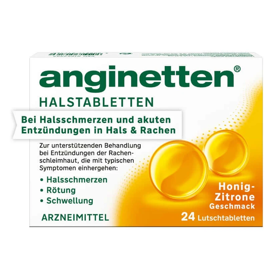 anginetten throat tablets 24 St