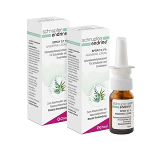 Koud Endrine Spray 0.1% dubbele verpakking 2X10 ml