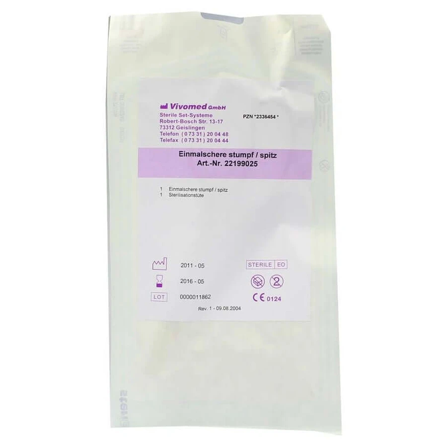 Disposable bandage scissors sterile pointed/blunt 1 pc
