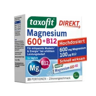 Taxofit Magnesio 600+b12 Direct Gránulos 20 Cápsulas