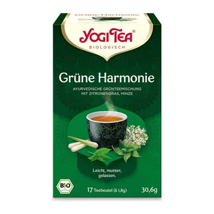 YOGI TEA, Grüne Harmonie, Grüner Bio Kräutertee 17X1,8 g