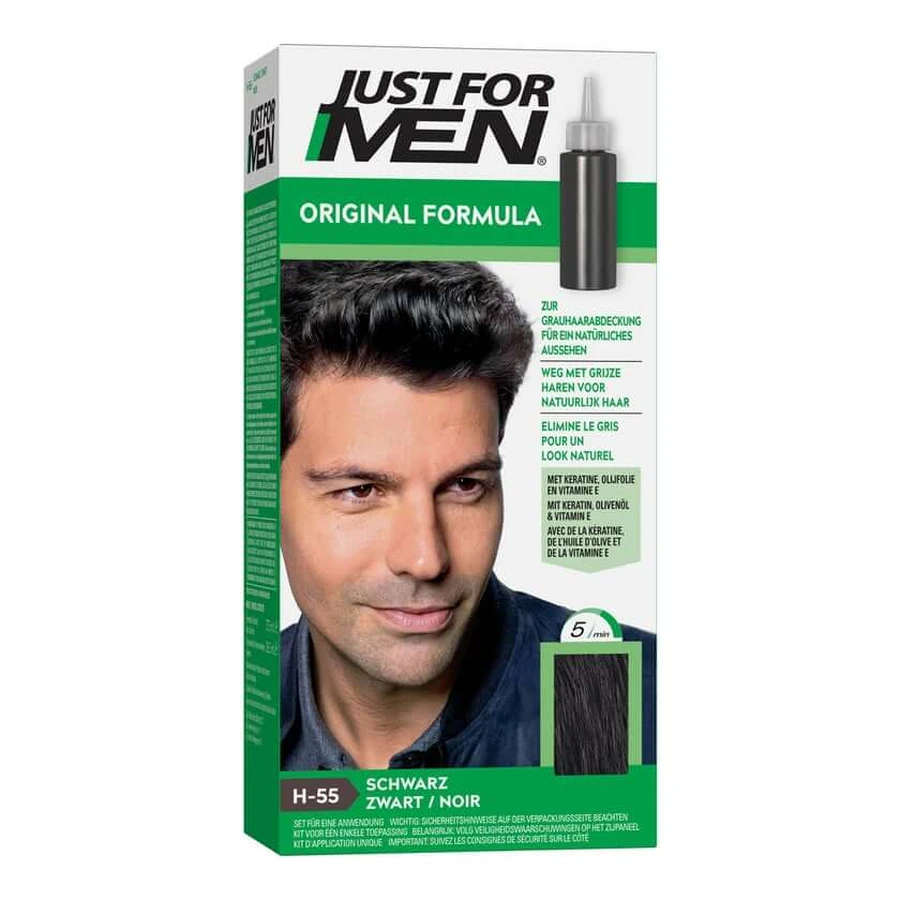 JUST for men champú tinte negro 60 ml