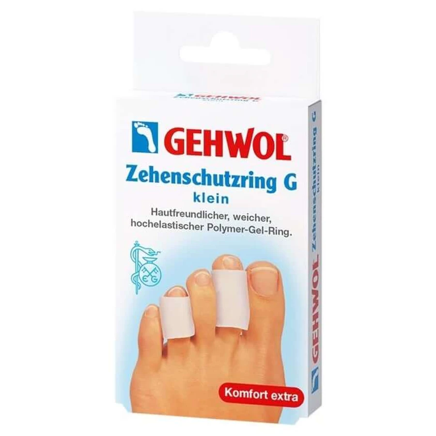 Gehwol polymeer gel teenbeschermingsring G klein 2 stuks
