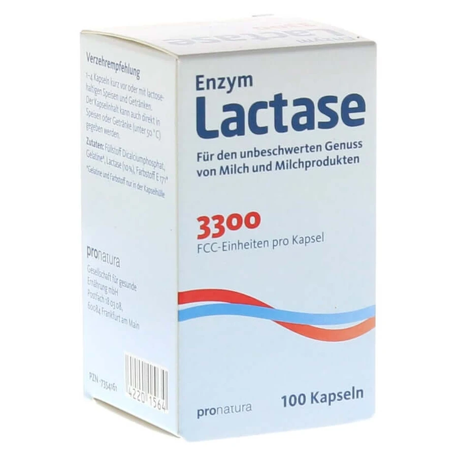 Lactase 3.300 FCC Capsules 100 Capsules