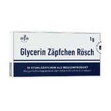 Glycerine zetpillen Rösch 1g 10 st.