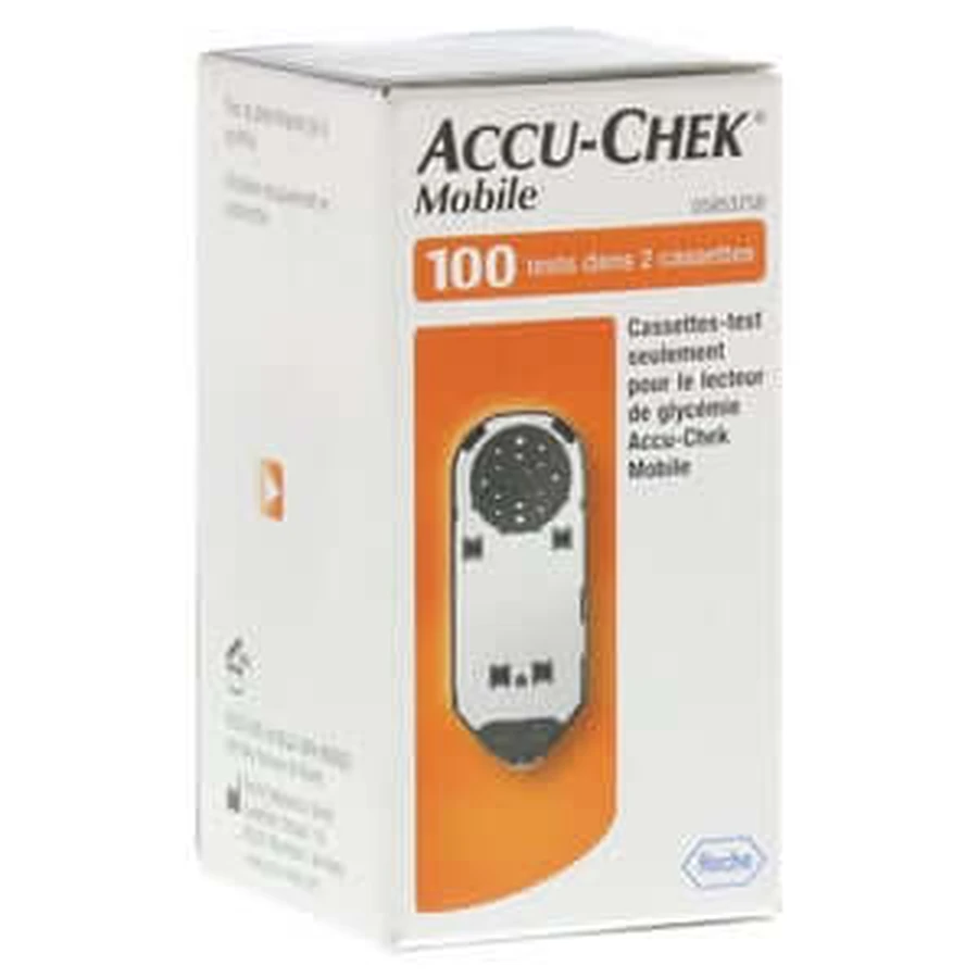 Accu-chek Mobiele Testcassette Plasma II 100 stuks.