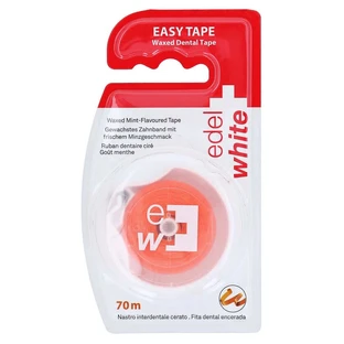 Edelwhite Dentaltape Waxed Zahnseide 70 1 St