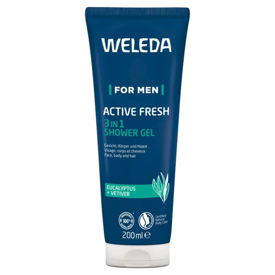 Weleda For Men Gel de Ducha Active Fresh 3en1 200 ml