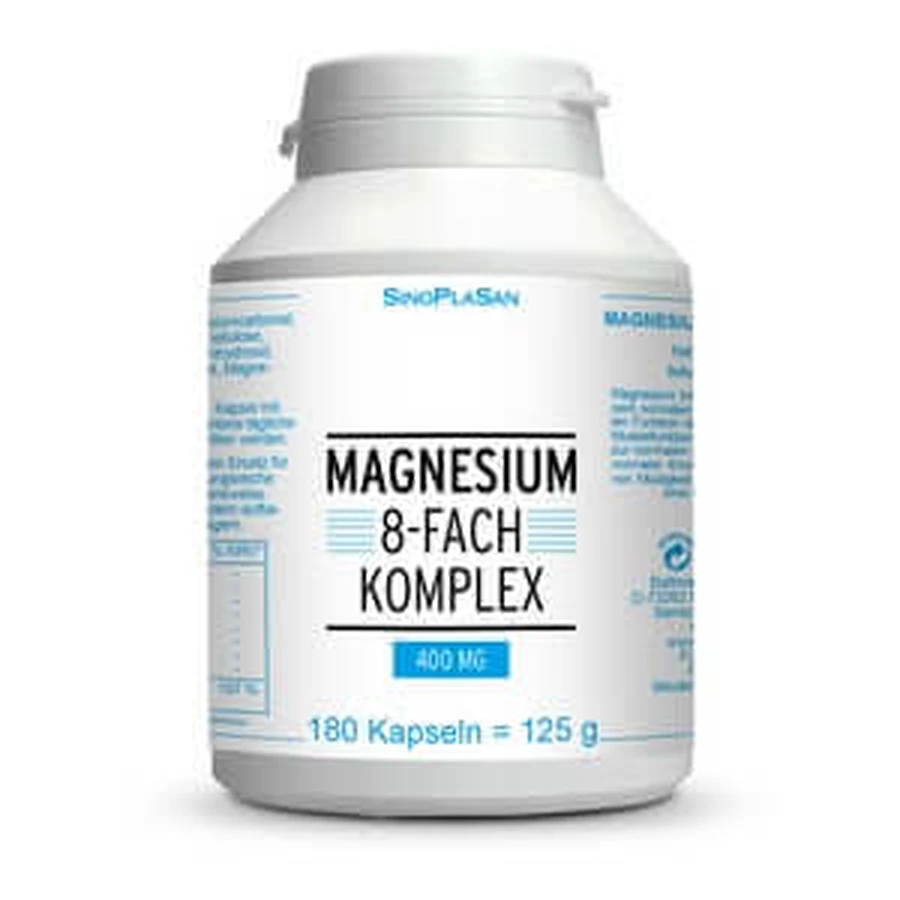 Magnesium 8x Complex 400 mg Capsules 180 Capsules