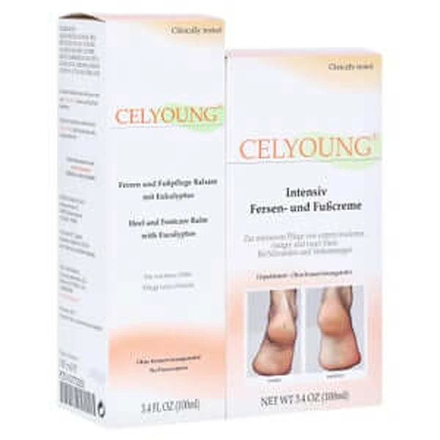 Celyoung Intensive Heel Foot Scrub + Balm 2 1 pc
