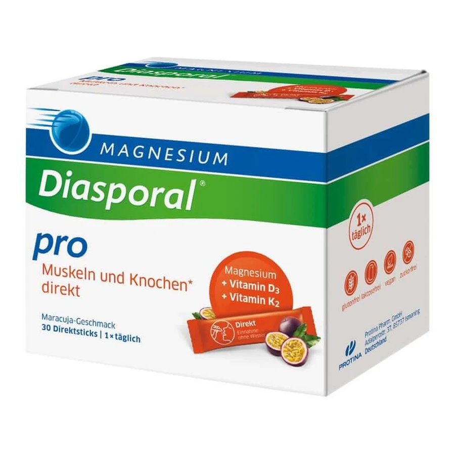 Magnesium Diasporal Pro Muscles and Bones direct 30 St