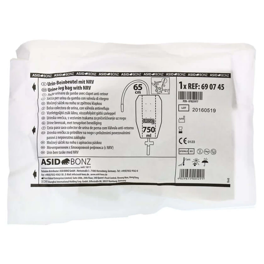 UROSID 3 K urine leg bag, sterile 1 pc