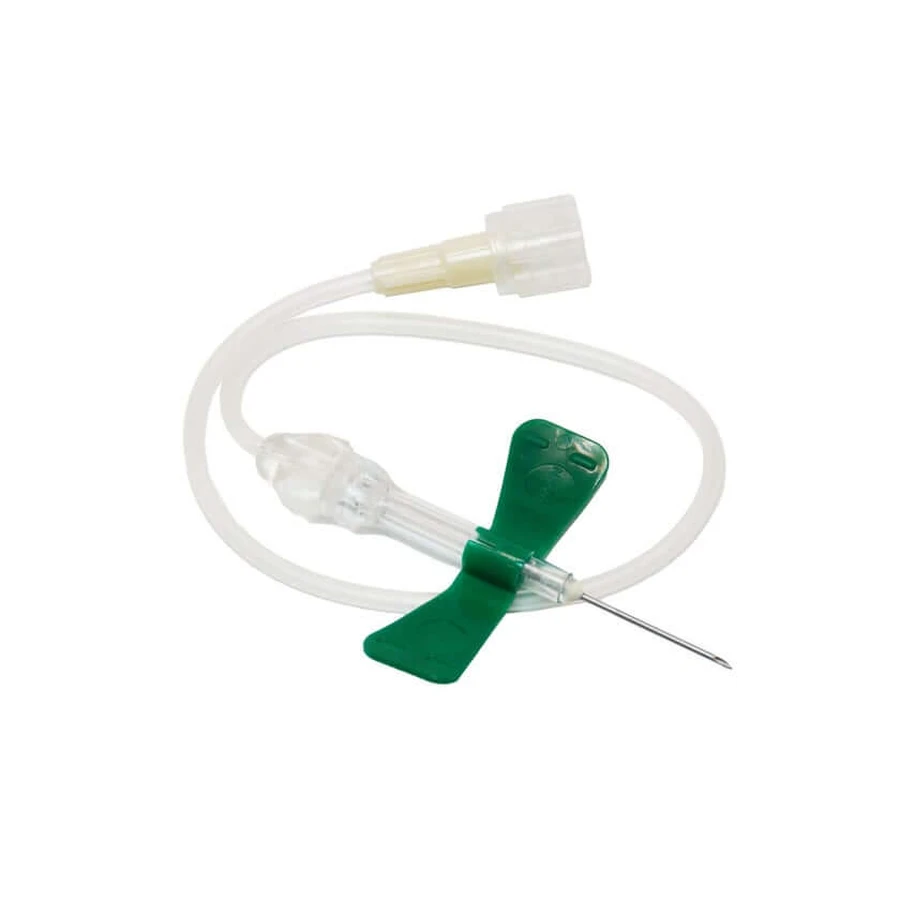 B. Braun Venofix Safety Venenpunktionsbesteck 21G, 19 cm, Grün 1 St
