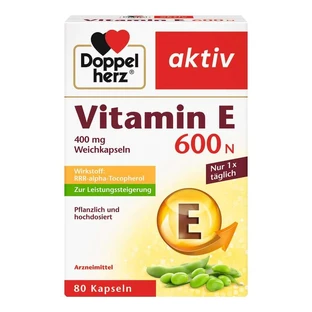 Doble Corazón Vitamina E Activa 600 N 80 St