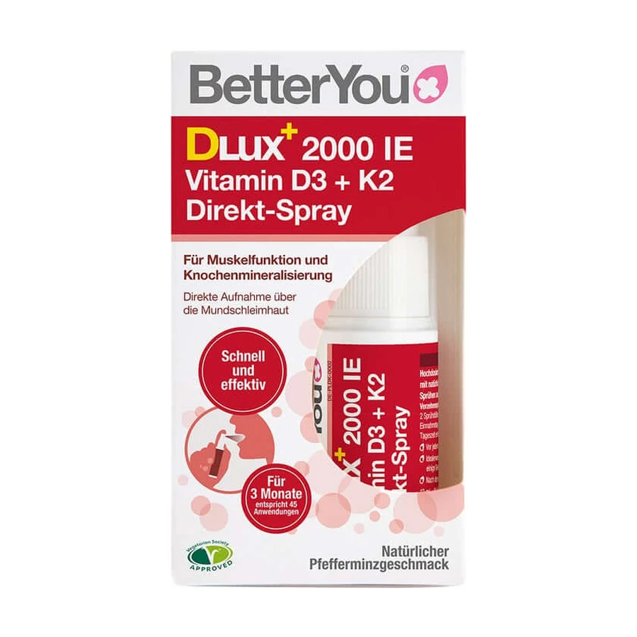 BetterYou Vitamina D3 + K2 Spray Directo 12 ml