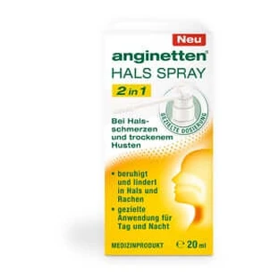 Anginetten Throat Spray 2in1 Adults 20 ml